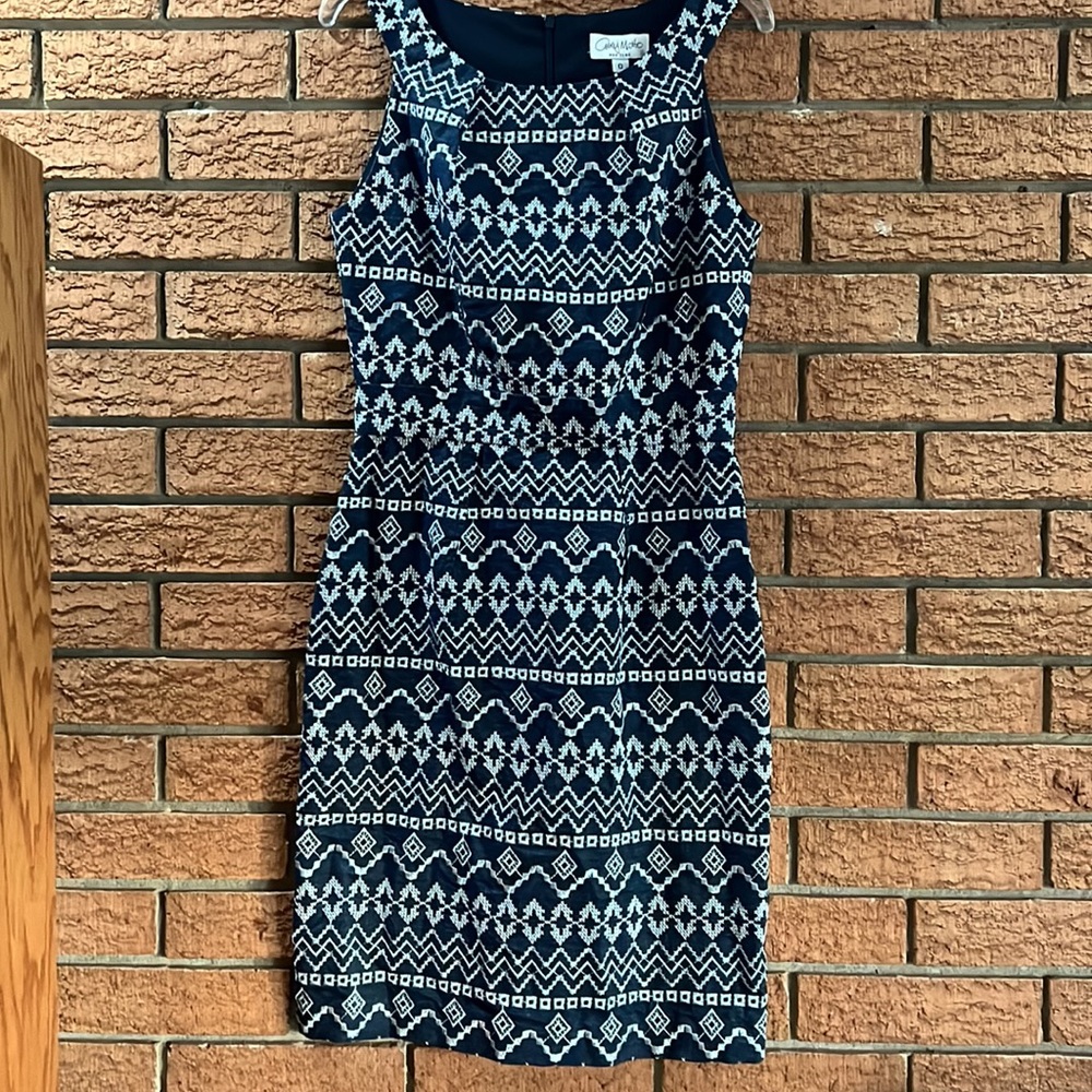 💙AMY MATTO NEW YORK💙EMBROIDERED SHEATH DRESS💙